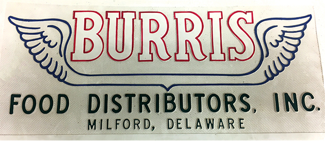 1930 - Burris Food Distributors, Inc. Sign